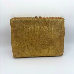 Vintage 1950s Magid Gold Clutch